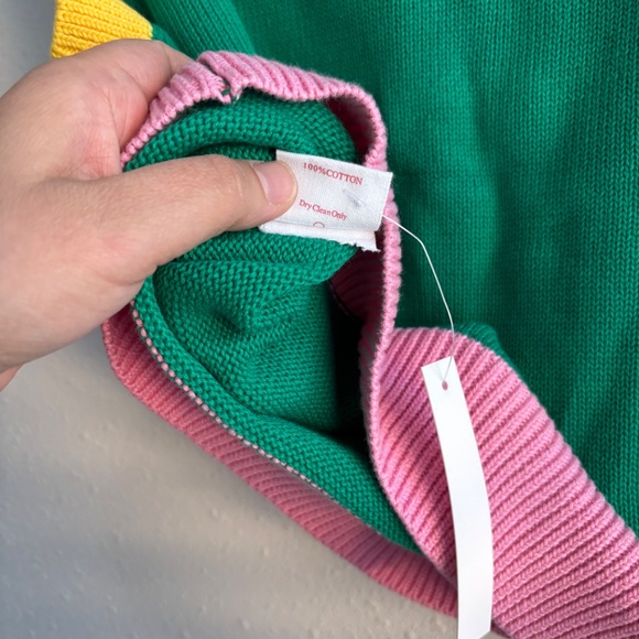 NWT Lisa Says Gah! Multicolor Quinn Sweater Vest M/L - Picture 4 of 5